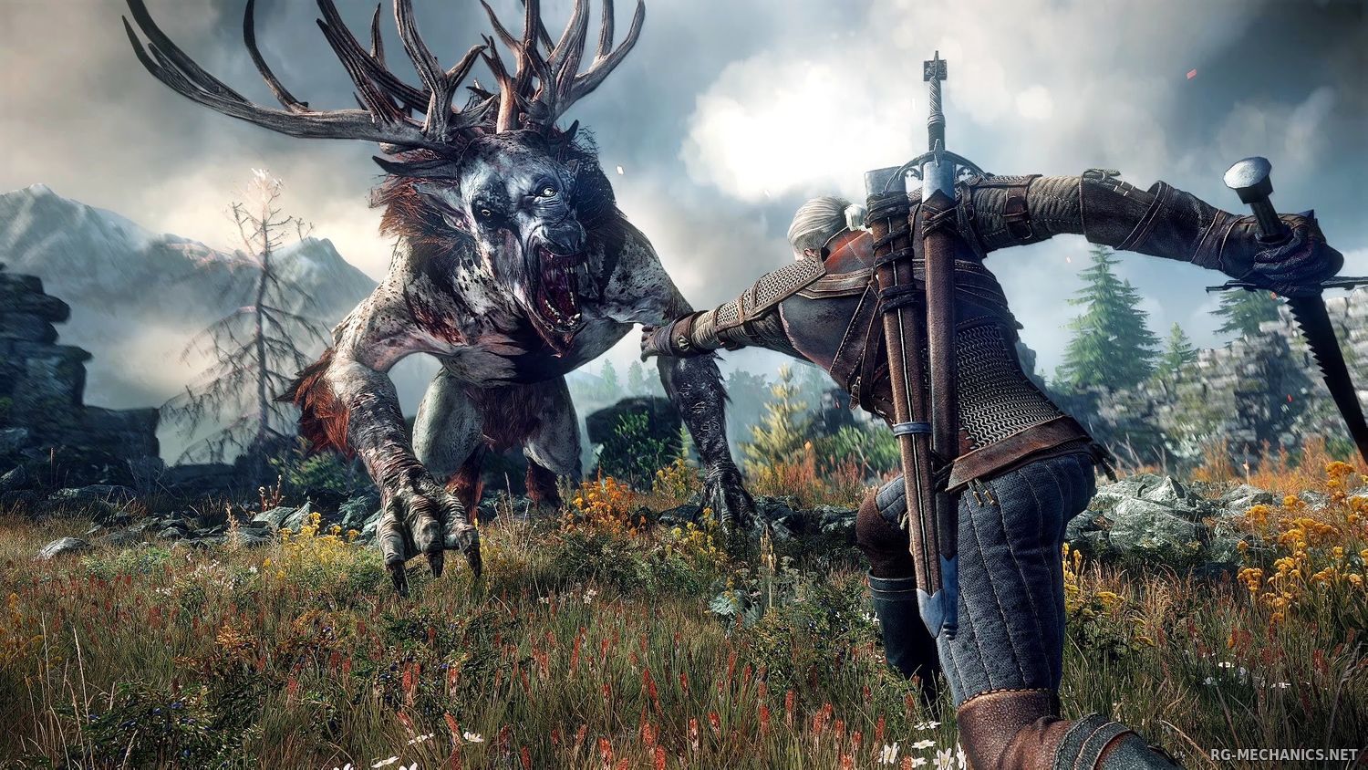 Скриншот 1 к игре The Witcher 3: Wild Hunt + The Witcher 3 HD Reworked Project (mod v. 12.0) (2015) скачать торрент RePack
